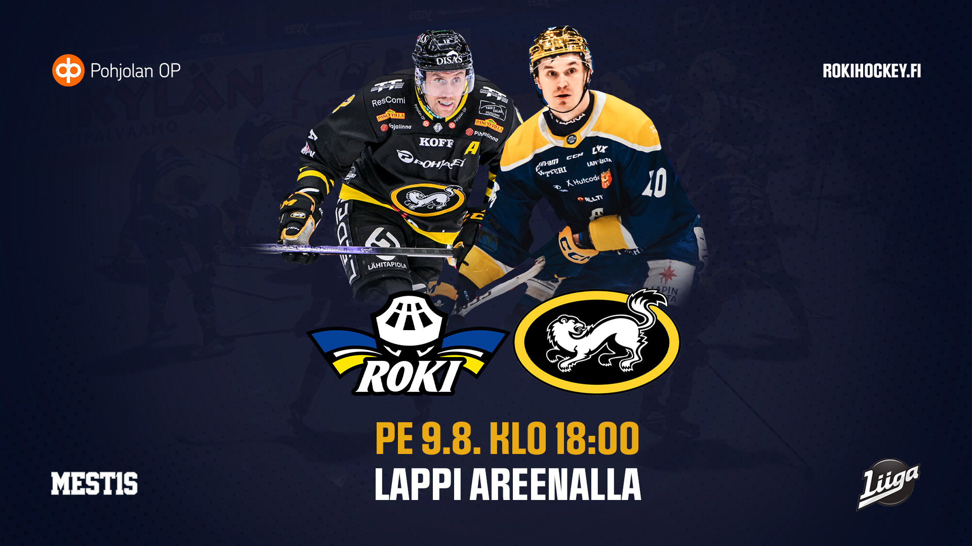 ROKI - KÄRPÄT HARJOITUSOTTELU PERJANTAINA LAPPI AREENALLA