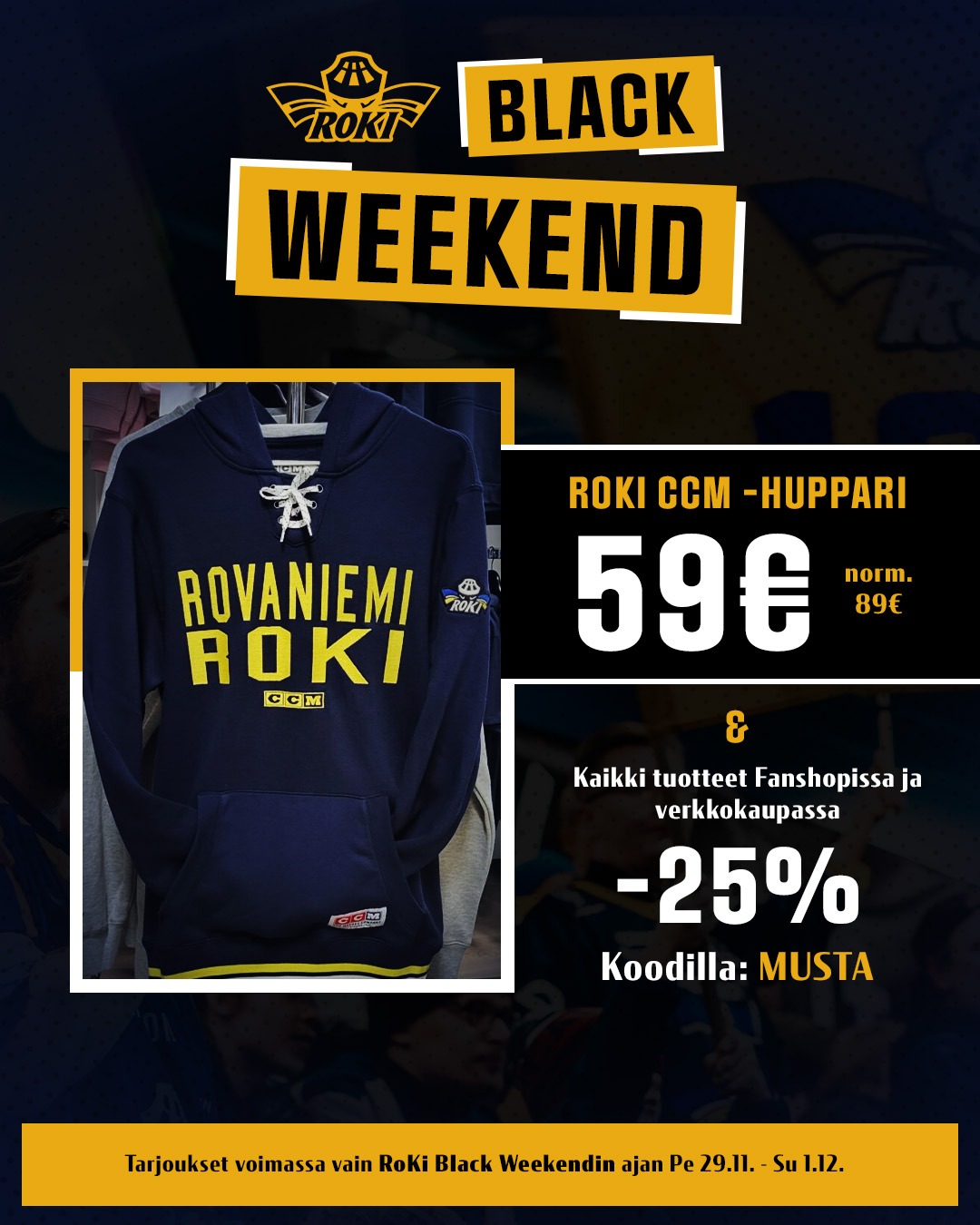 ROKI BLACKWEEKEND 29.11. - 1.12.2024