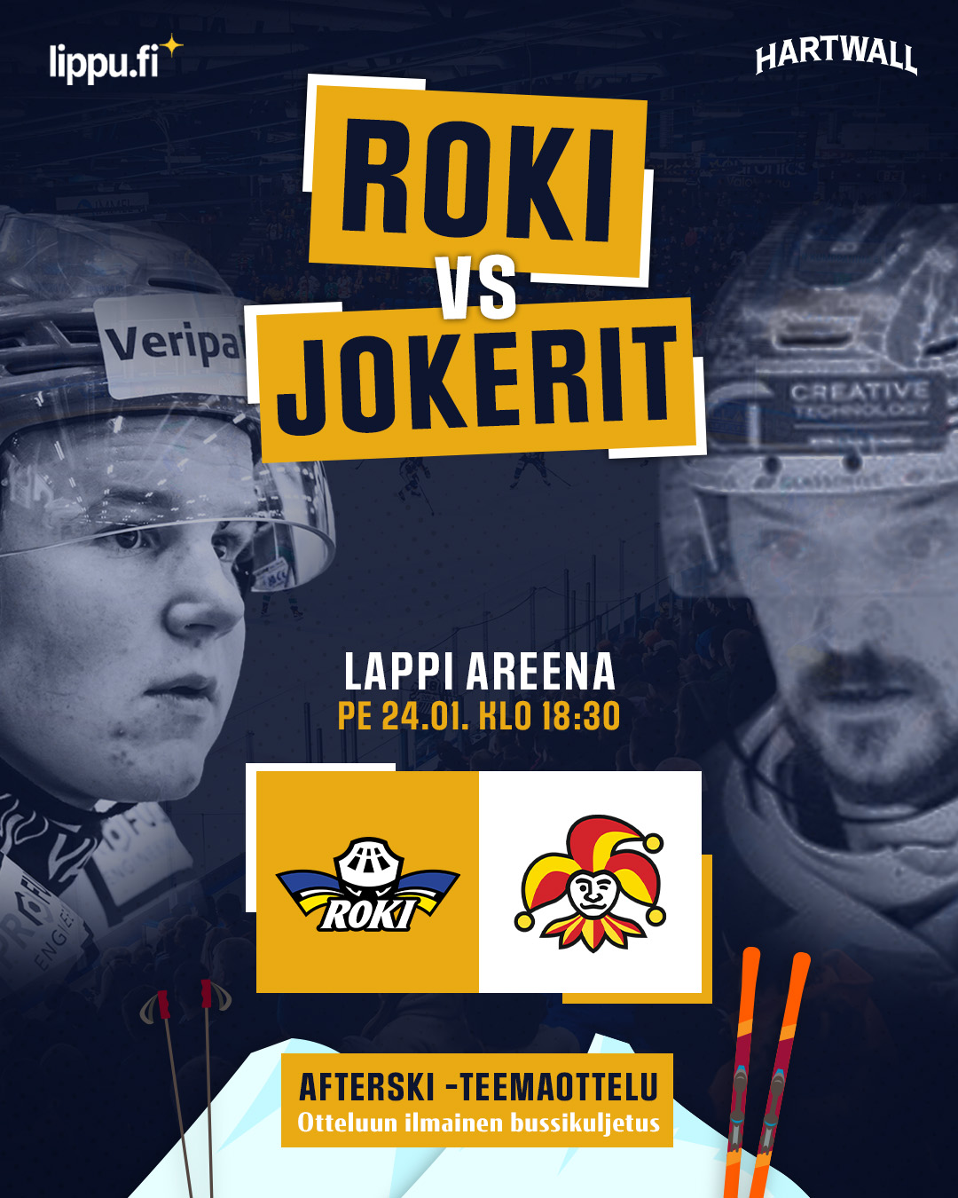 ROKI - JOKERIT KIRNUSSA PERJANTAINA 24.1.2025 KLO 18:30